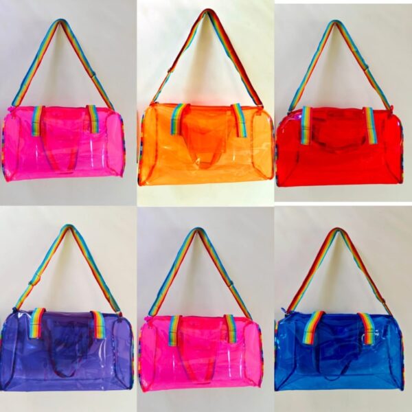 Neon square duffles  bag
