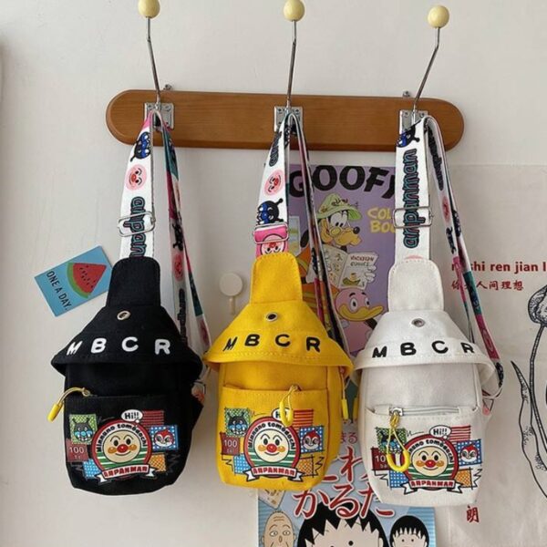 New Japanese Canvas Cartoon Crayon Shinchan Shoulder Bag for kids