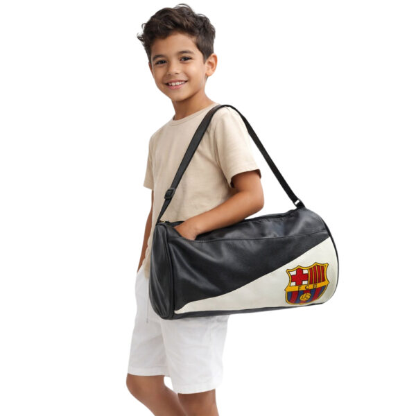 Kids Sports Duffel Bag with Adjustable Shoulder Strap | Lightweight Travel & Gym Bag for Boys In Multicolor